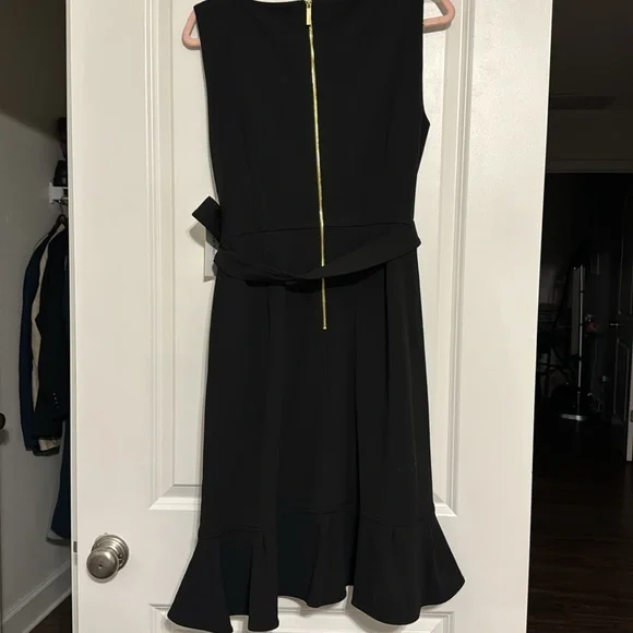NWT Calvin Klein little black ruffle dress - Picture 5 of 5